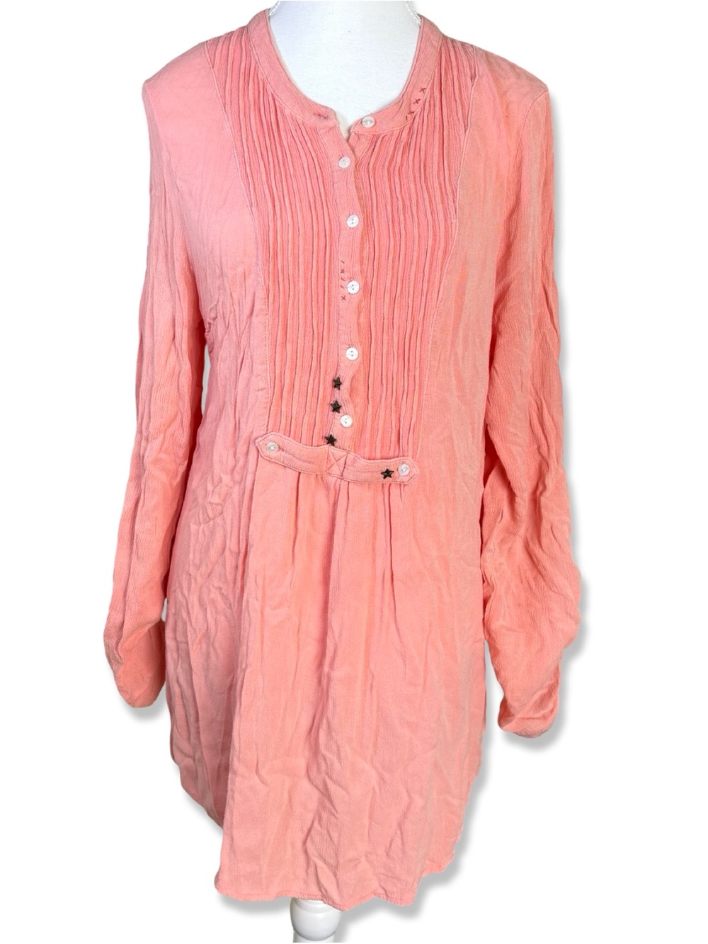 Free People Snap Out Of It Gauzy Tunic Top